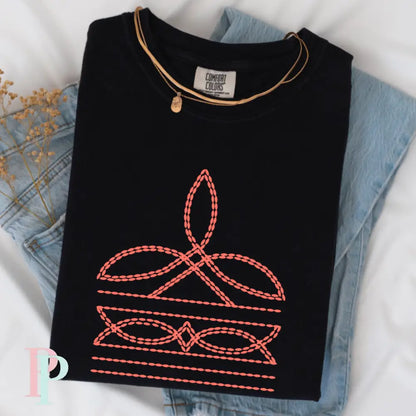 Boot Stitching Comfort Color Graphic Tee