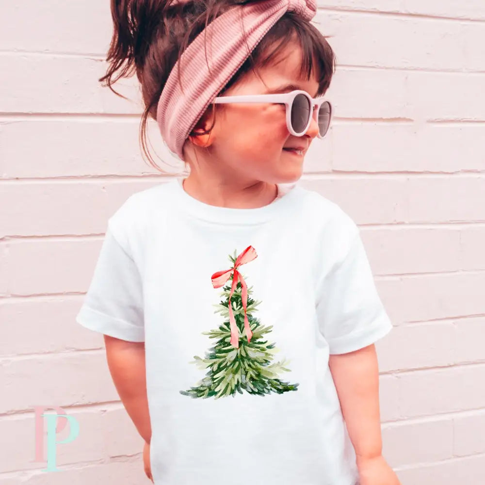 Christmas Tree Coquette Toddler DTF Transfer