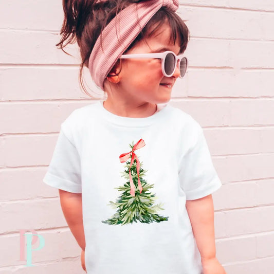 Christmas Tree Coquette Toddler DTF Transfer