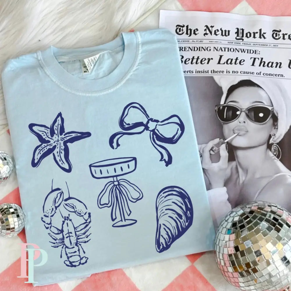 Coastal Things Screen Print Transfer