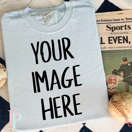 Comfort Color Chambray Mockup Baseball Digital Design Download