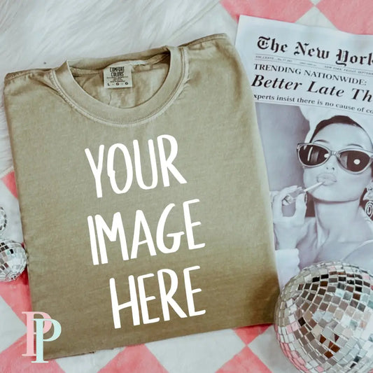 Comfort Color Digital Khaki Mockup Design Download