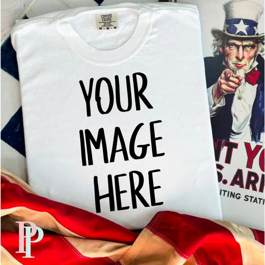 Comfort Color White Mockup Patriotic Digital Design Download