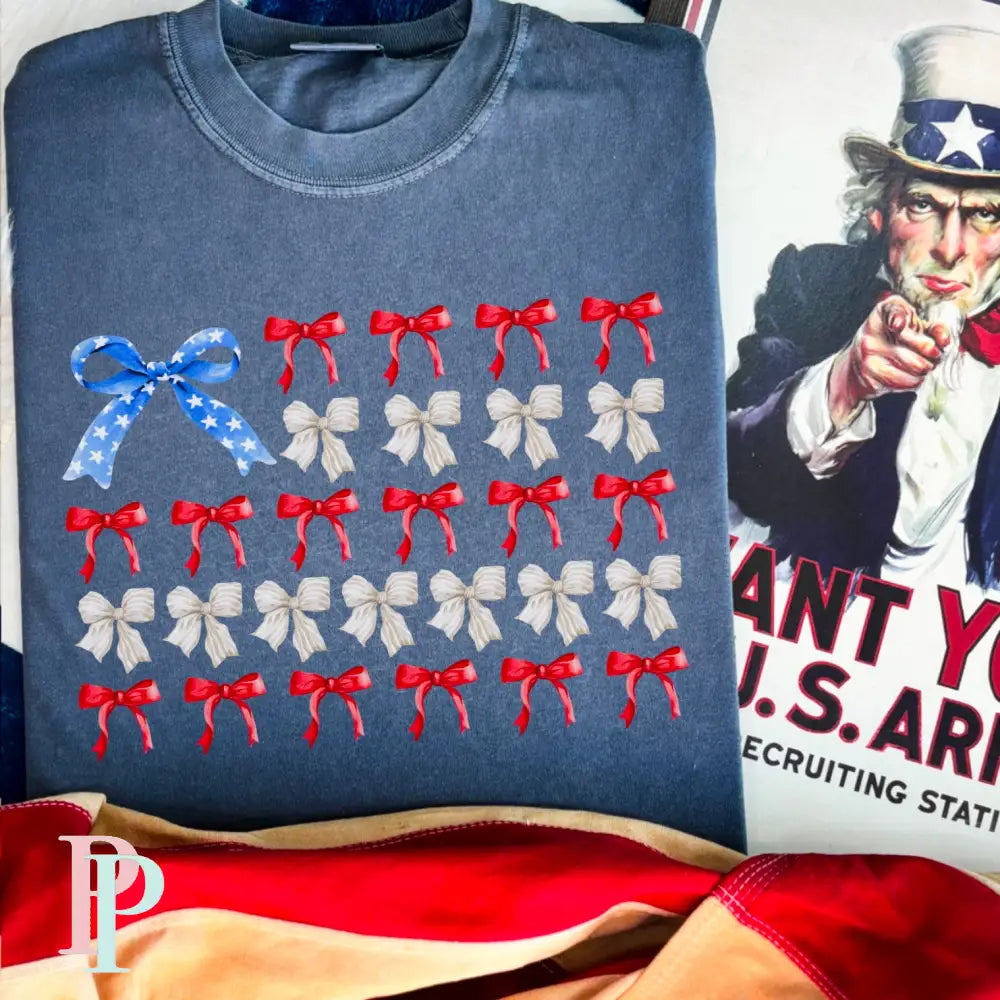 Coquette Americaan Flag DTF Transfer