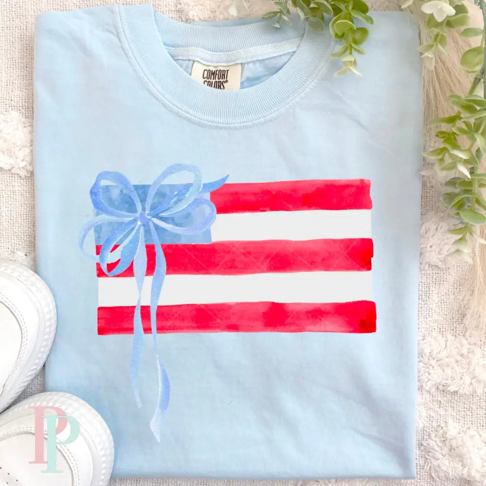 Coquette Bow Flag DTF Transfer