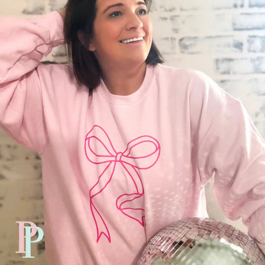 Cover Me In Bows Gildan Graphic Crewneck