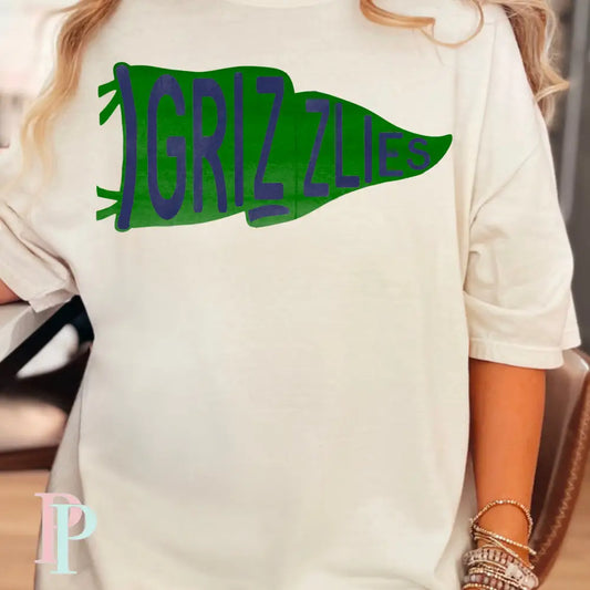 Creekview Grizzlies Flag Comfort Color Graphic Tee
