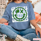 Creekview Grizzlies Football Face Comfort Color Graphic Tee