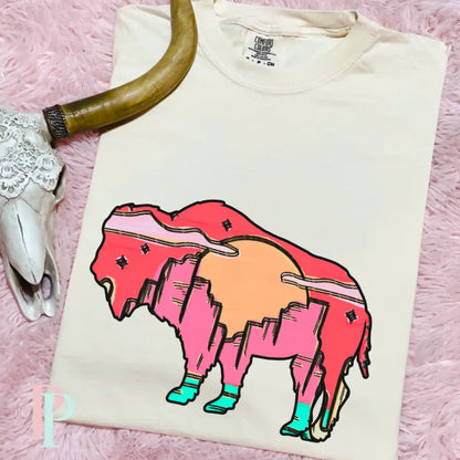 Desert Buffalo Comfort Color Graphic Tee