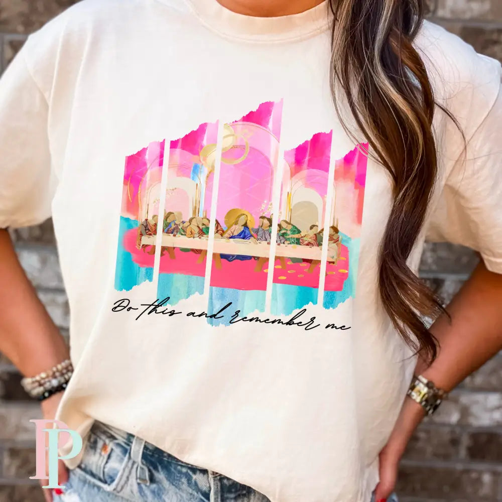 Do This And Remember Me Comfort Color Graphic Tee SMALL / IVORY