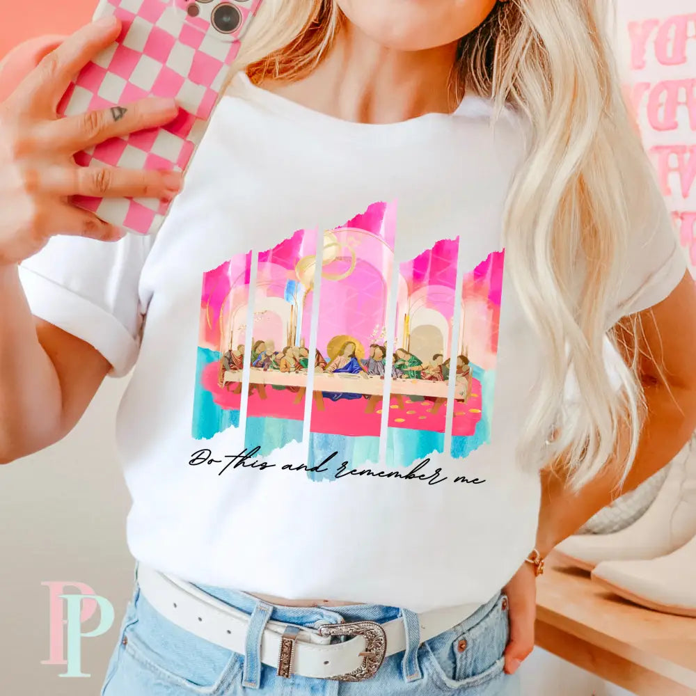 Do This And Remember Me Comfort Color Graphic Tee SMALL / WHITE