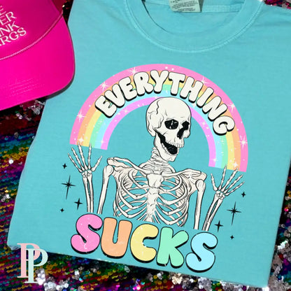 Everything Sucks Comfort Color Graphic Tee
