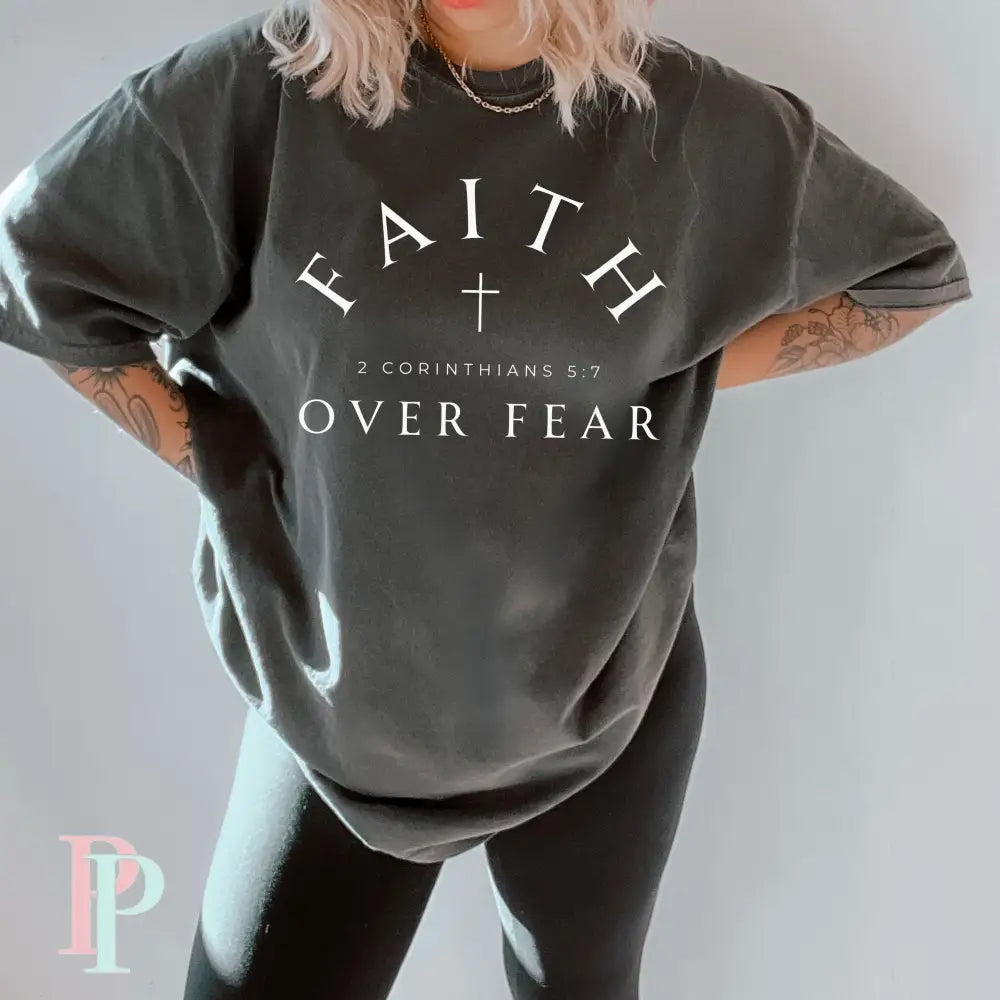 Faith Over Fear Screen Print Transfer