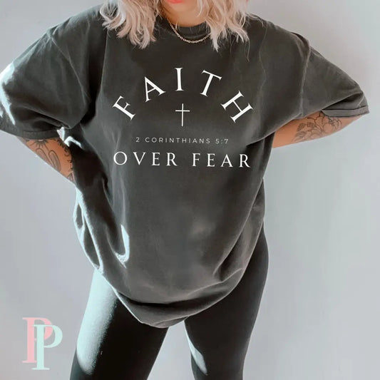 Faith Over Fear Screen Print Transfer