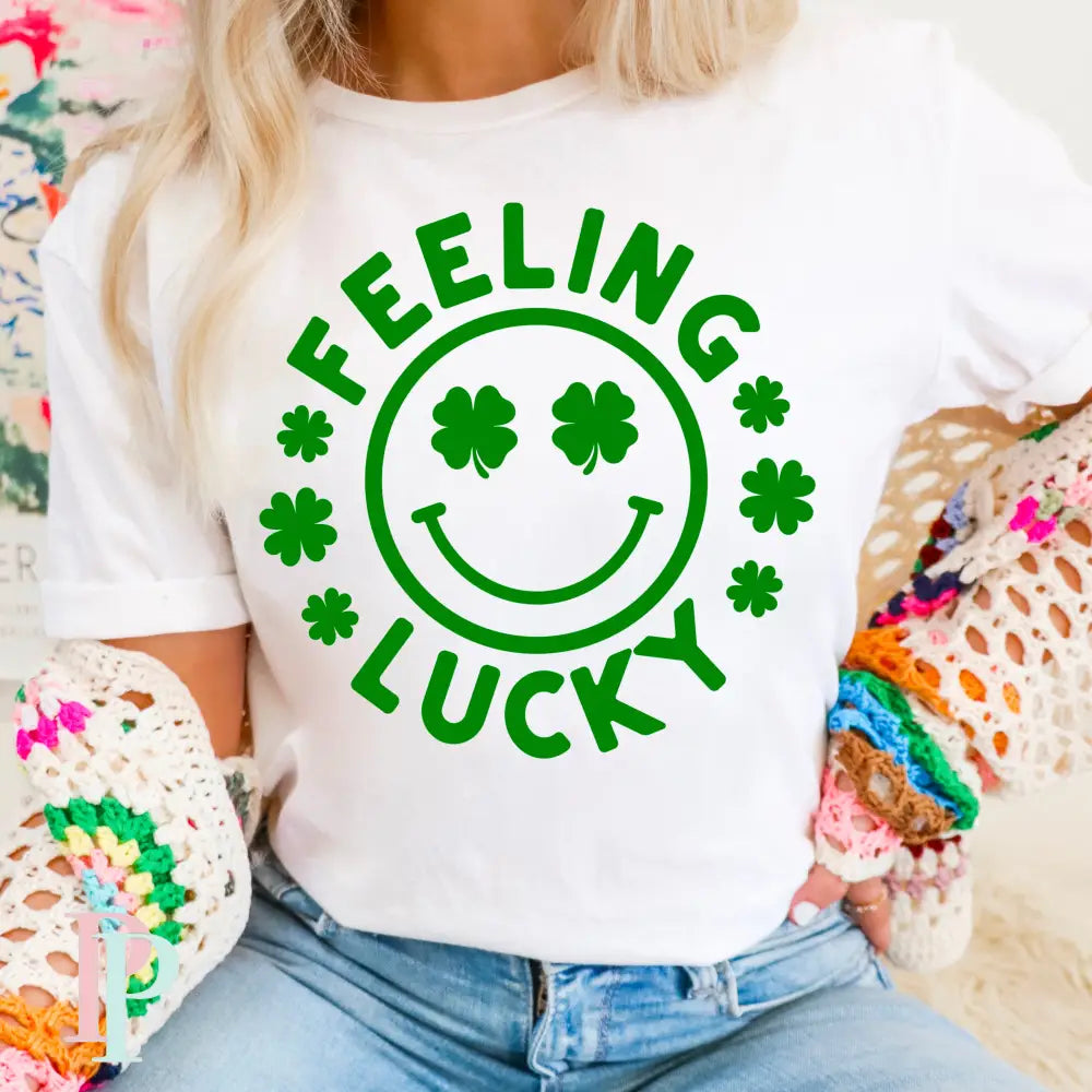 Feeling Lucky Screen Print Transfer