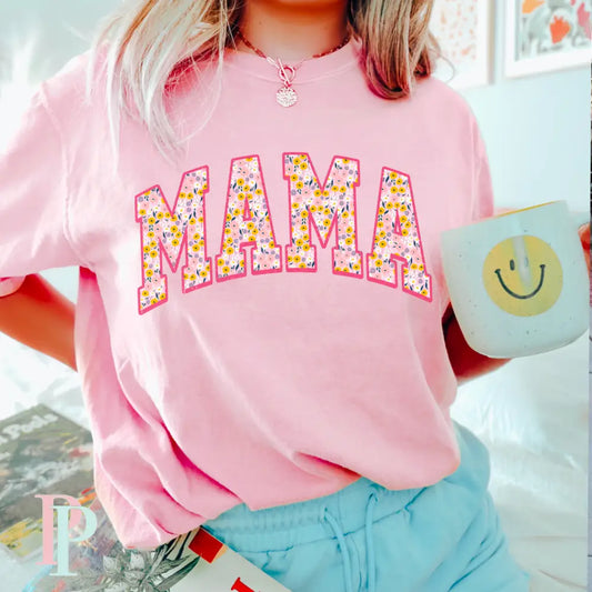 Floral Mama Comfort Color Graphic Tee
