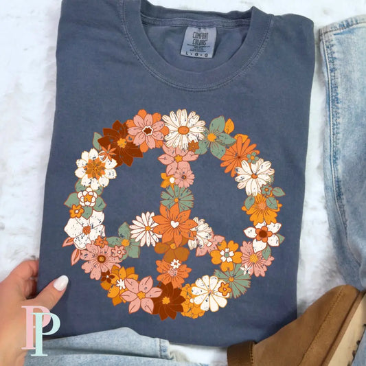 Floral Peace DTF Transfer