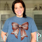 Football Coquette Comfort Color Graphic Tee