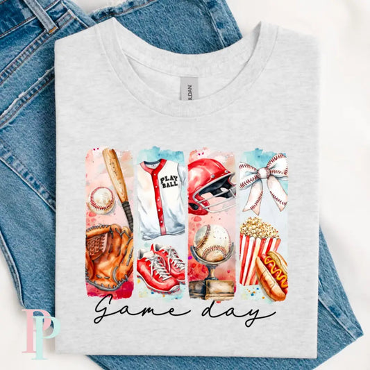 Gameday Baseball Brushstroke DTF Transfer