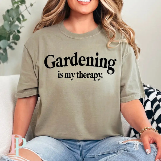 Gardening Is My Therapy Screen Print Transfer