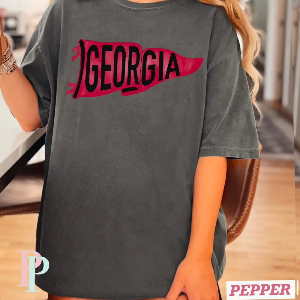 Georgia Flag Comfort Color Graphic Tee