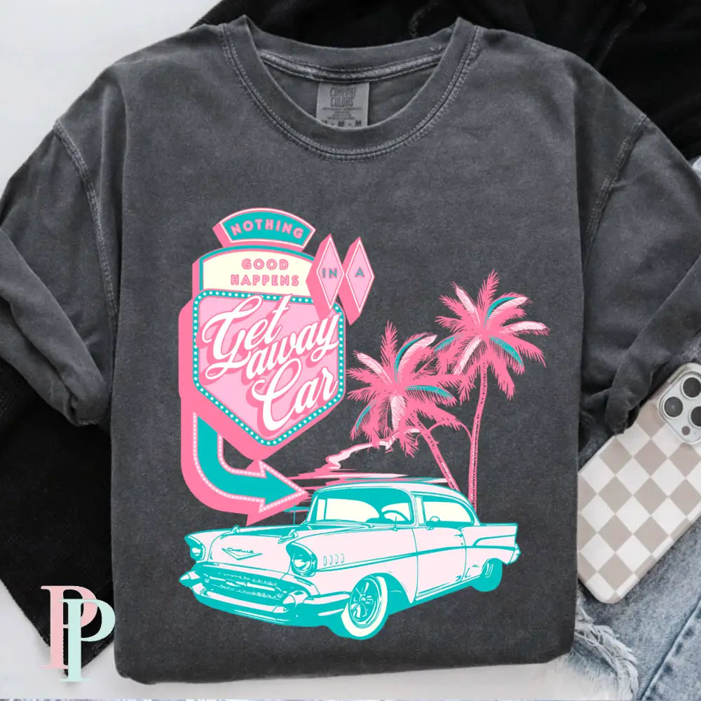 Getaway Car Comfort Color Graphic Tee