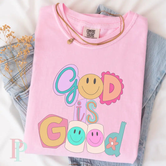 God Is Good Comfort Color Graphic Tee