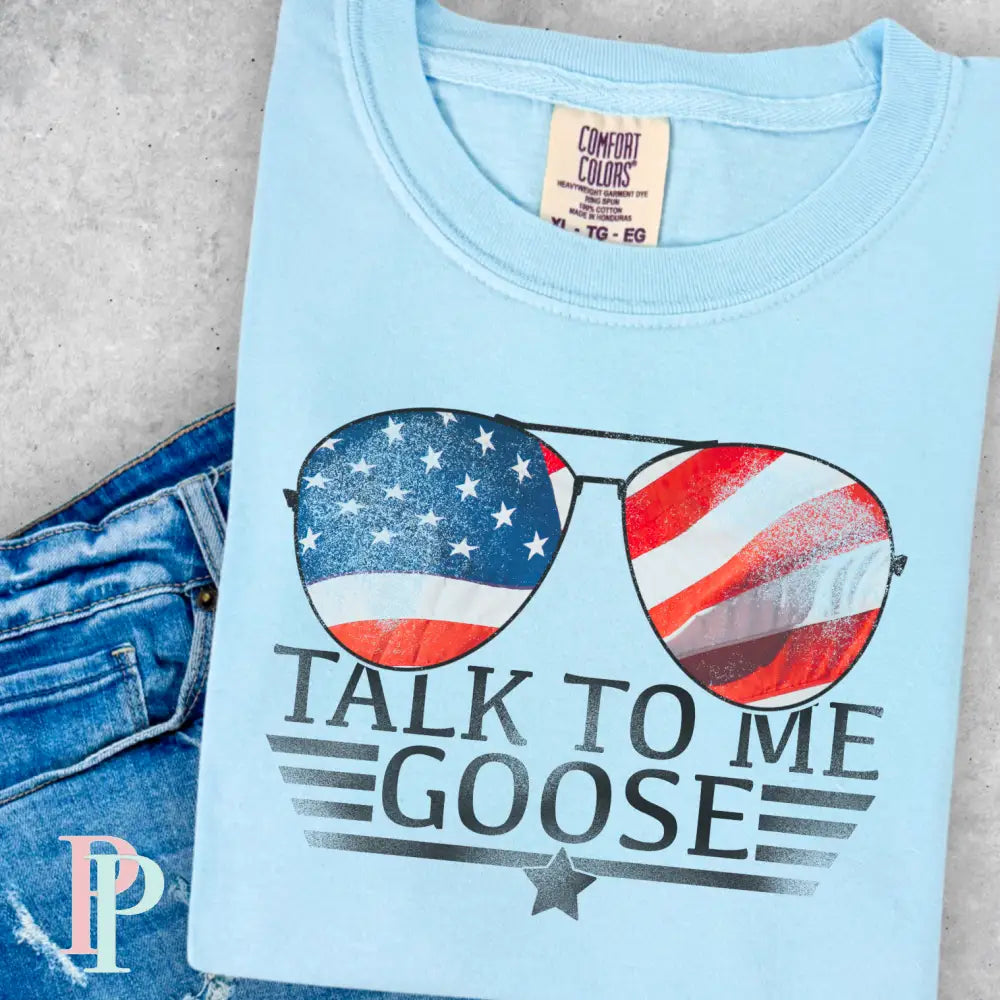 Goose Patriotic Comfort Color Graphic Tee