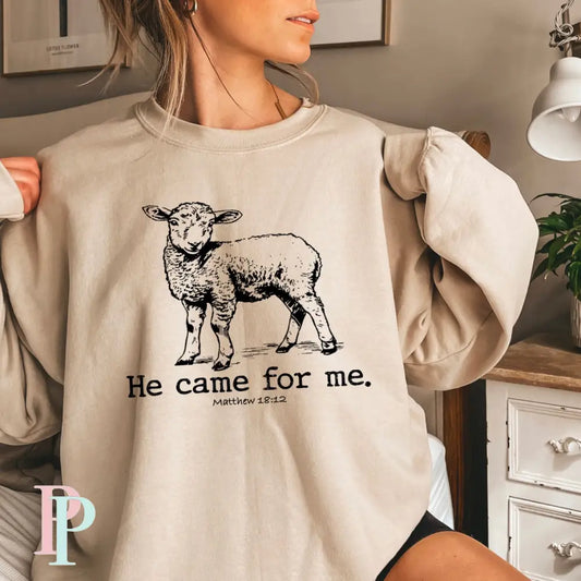 He Came For Me The Lost Sheep Screen Print Transfer