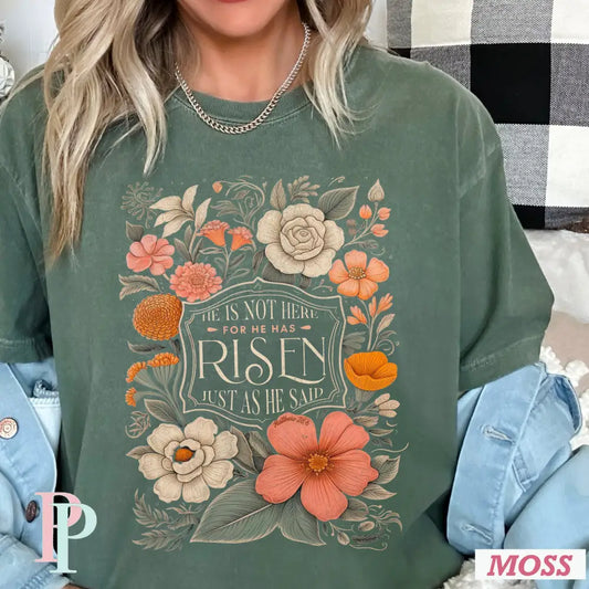He Is Not Here He Has Risen DTF Transfer