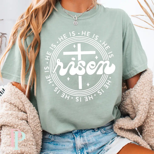 He Is Risen Screen Print Transfer