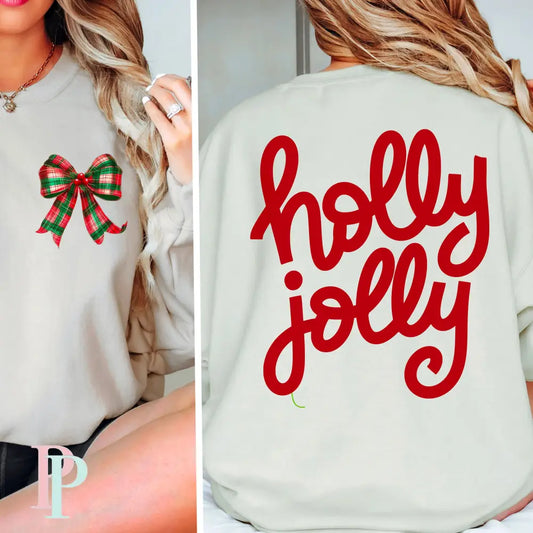 Holly Jolly Screen Print Transfer