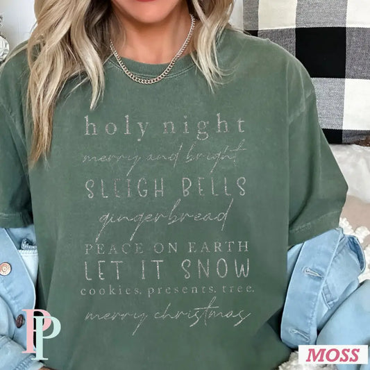 Holy Night Metallic Screen Print Transfer