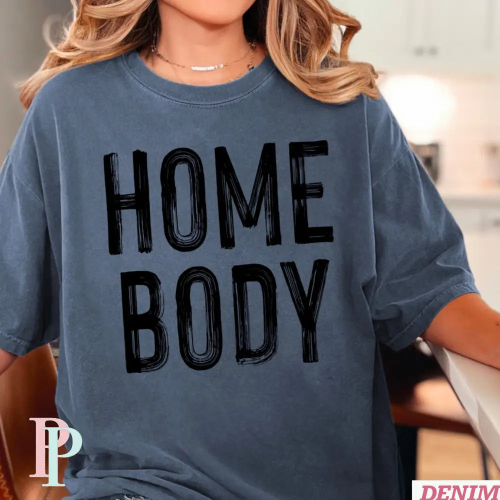 Homebody Comfort Color Graphic Tee DENIM / SMALL