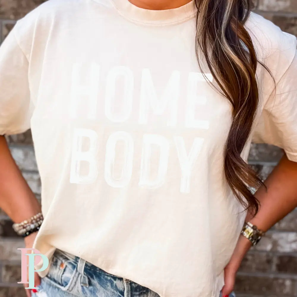 Homebody Comfort Color Graphic Tee IVORY / SMALL