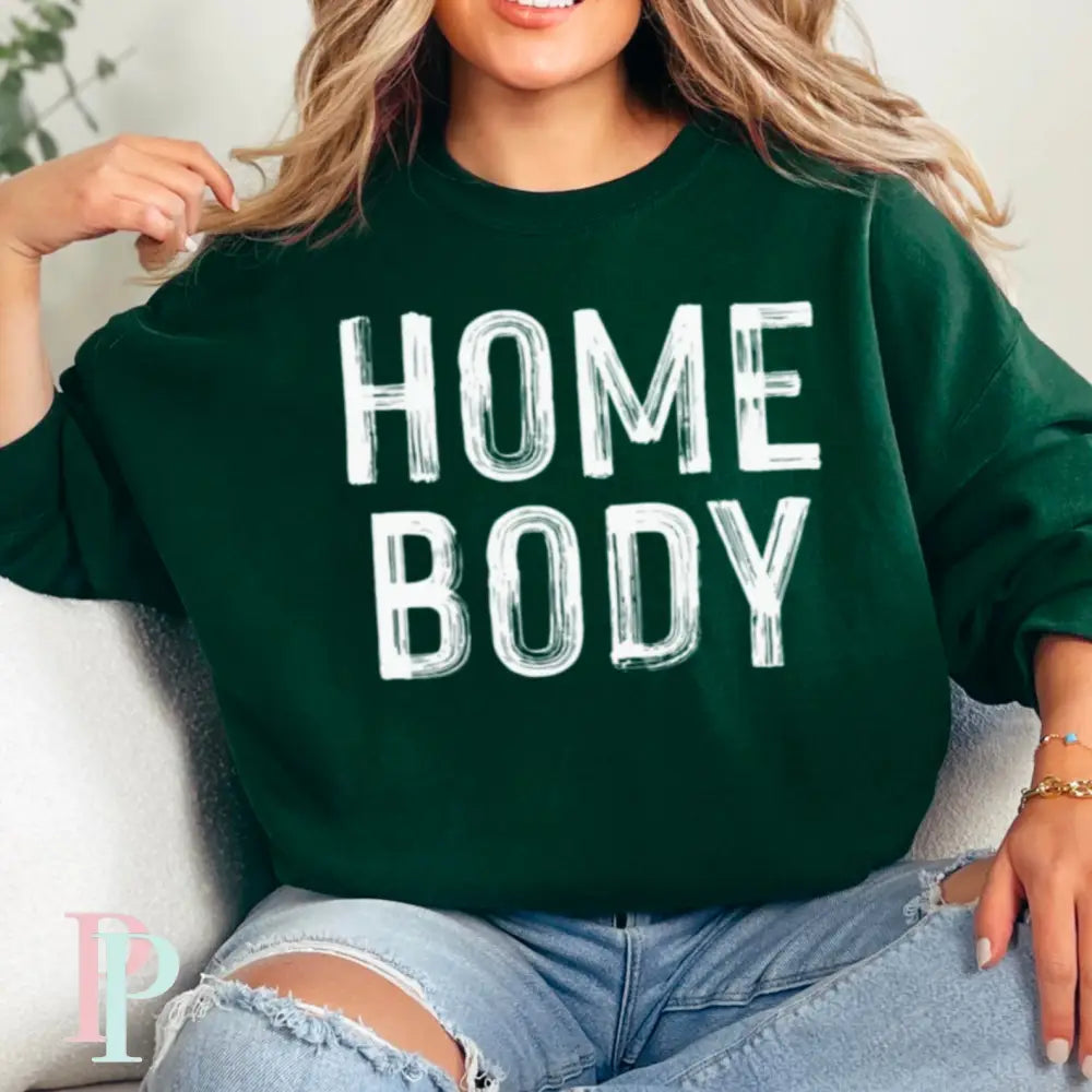 Homebody Crewneck Sweatshirt Dark Green / Small