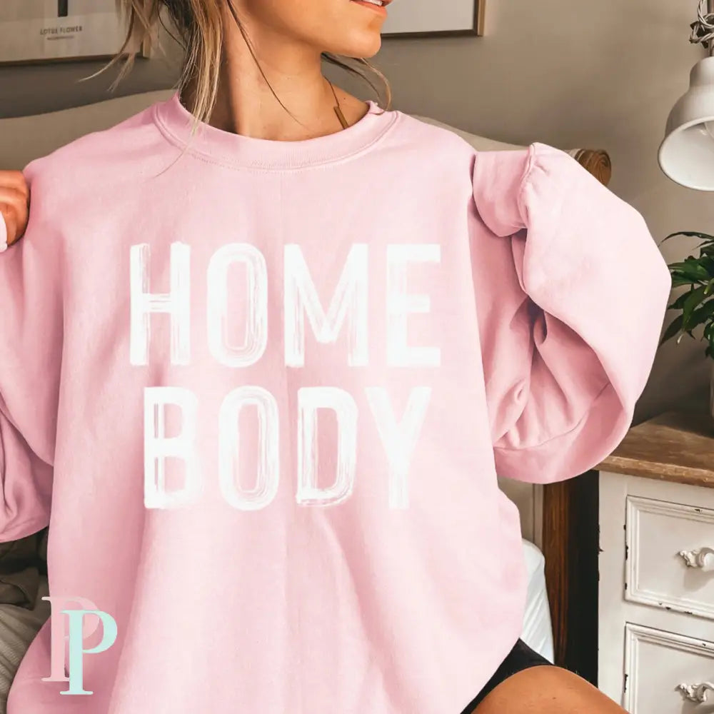 Homebody Crewneck Sweatshirt Pink / Small