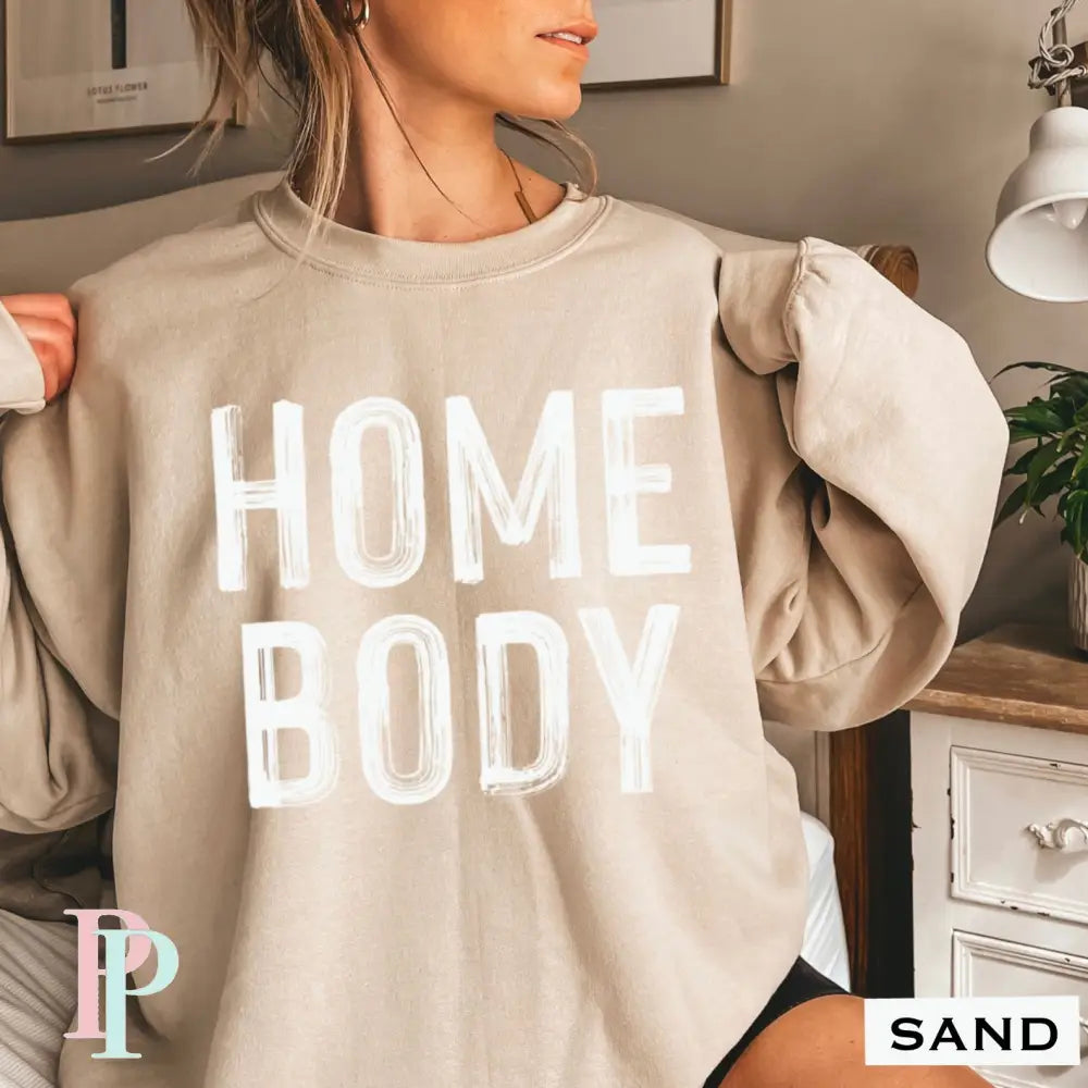 Homebody Crewneck Sweatshirt Sand / Small