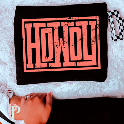 Howdy Comfort Color Graphic Tee