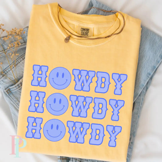 Howdy Comfort Color Graphic Tee