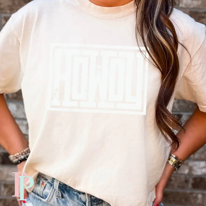 Howdy Comfort Color Graphic Tee IVORY / SMALL