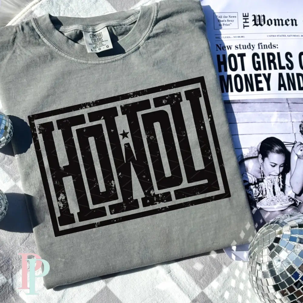 Howdy Screen Print Transfer
