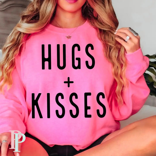 Hugs + Kisses Screen Print Transfer