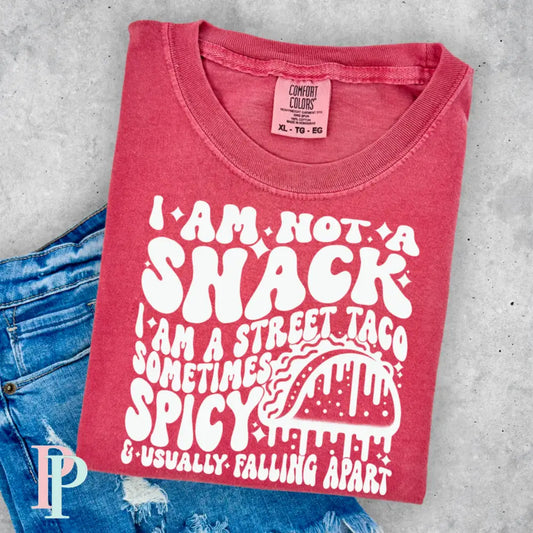 I Am Not A Snack Comfort Color Graphic Tee
