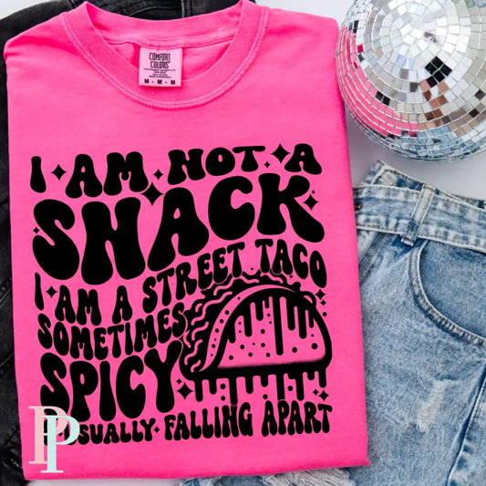 I Am Not A Snack Comfort Color Graphic Tee