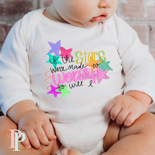 If The Stars Were Made To Worship Tea Towel / Infant DTF Transfer