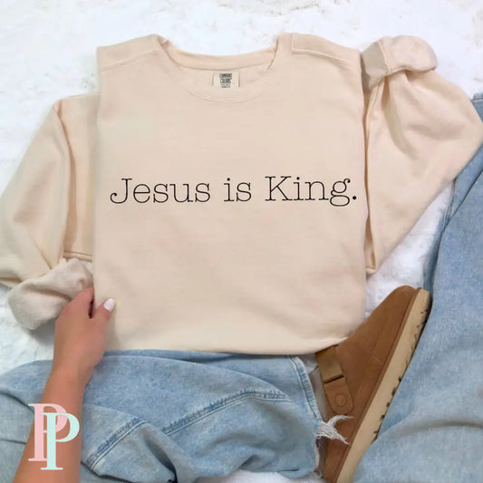 Jesus Is King Screen Print Transfer