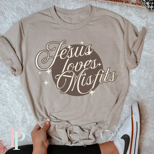 Jesus Loves Misfits DTF Transfer