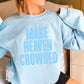 Jesus Loves You Crewneck Sweatshirt Light Blue / Small
