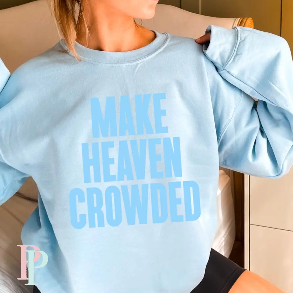 Jesus Loves You Crewneck Sweatshirt Light Blue / Small